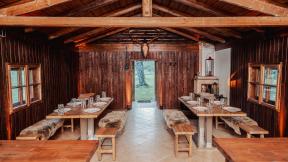 Jagdhütte innen